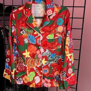 Vibrant Floral and Animal Print pajamas